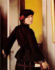 William McGregor Paxton Leaving the Studio painting